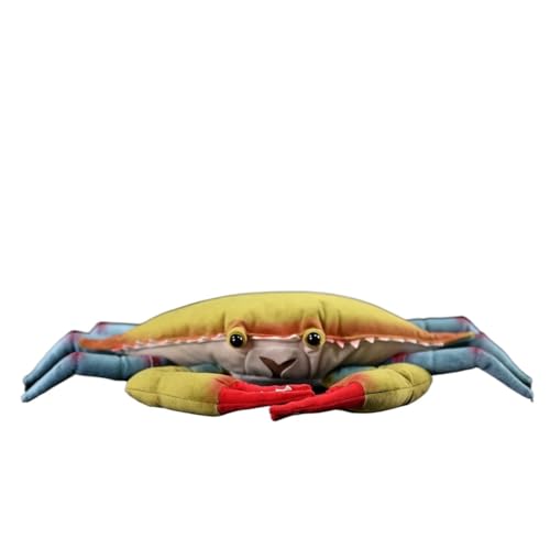 Peluche crabe réaliste grand doudou de mer pour ambiance plage