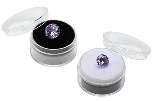 15 Pcs Small Loose Display Box Gemstone Holder Case Jewelry Show Box Container With Clear Lid For Gems, Diamond #TOP2