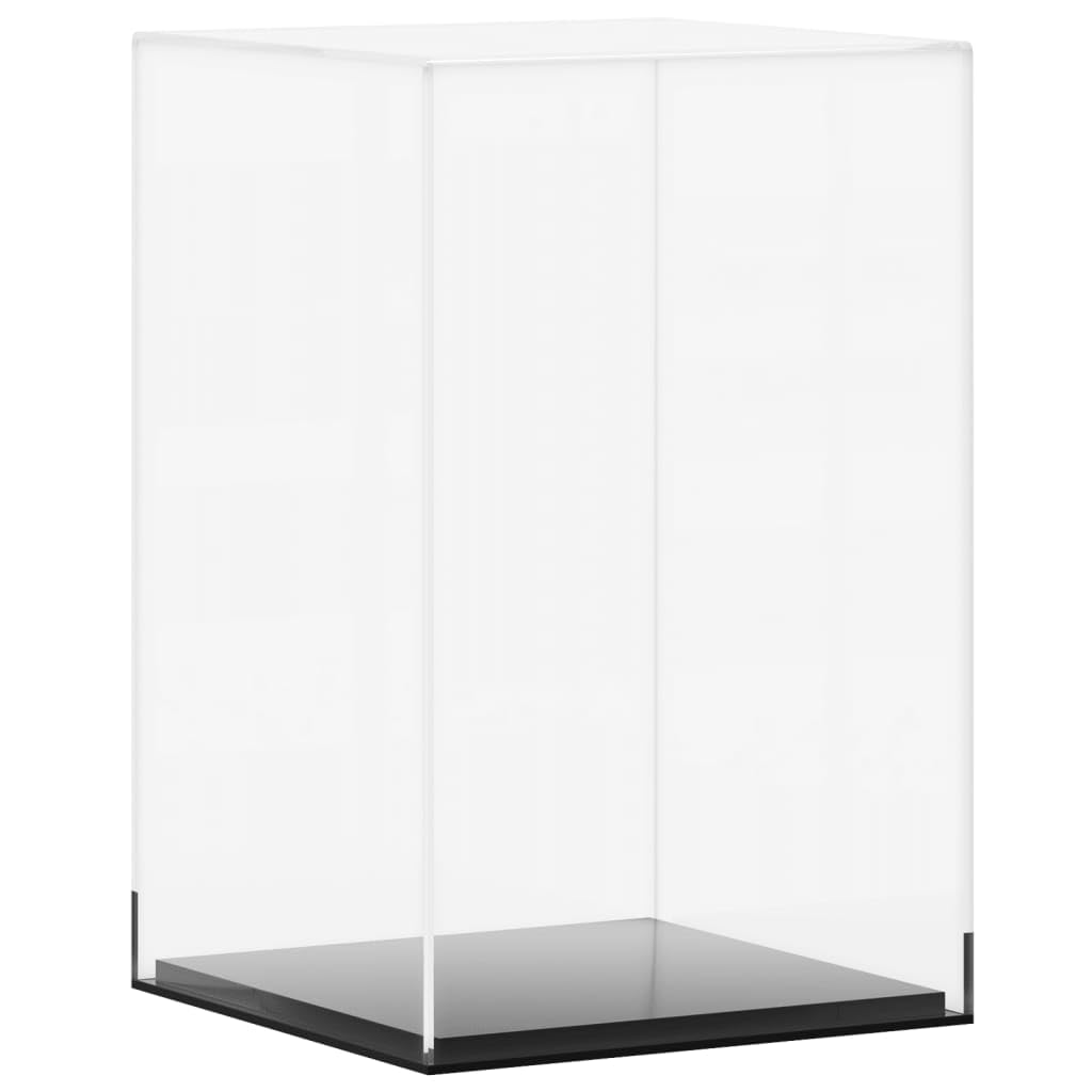 Homgoday Scatola Espositiva Trasparente 14x14x22 cm in Acrilico, Mobili per Casa Interno Esterno Soggiorno Camera da Letto b