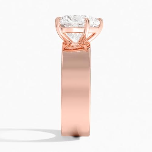 1.5-3.5 CT Moissanite Engagement Ring for Women/Men in 925 Silver, 10K/14K/18K Solid Gold Solitaire Anniversary Ring | Size 4-123