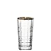 Produktbild LEONARDO Longdrinkglas SPIRITII 250 ml mit Goldrand und Reliefoptik 6 Stück