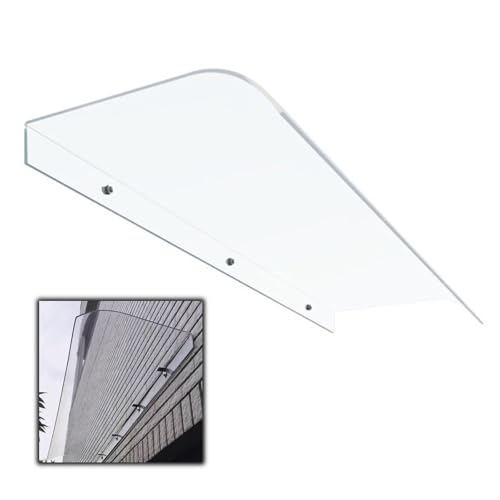 Abri de pluie transparent et étanche pour porte de garage et jardin