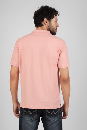Image of Men's Regular Fit Polo Collar Half Sleeve T-Shirt Cotton Blend Polo T-Shirt Comfortable Lightweight Plain T-Shirt