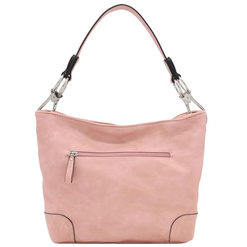 Image of Hobo Shoulder Bag with Big Snap Hook Hardware