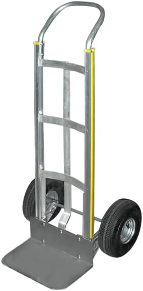 Milwaukee 45110 Modular Aluminum Flowback Handle Truck with 10″ Pneumatic Tires