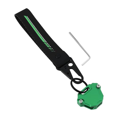 YINETTECH Porte-clés en Aluminium avec Sangle Compatible avec Kawasaki Ninja 650 Ninja 400 1000SX ZX6R ZX10R Vert