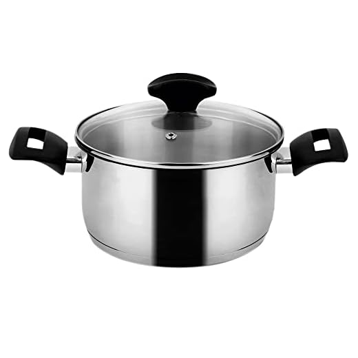 81Pxfgccal0 - Cacerola Alaia 20Cm - Fagor En Oferta Fagor Alaia Cazuela Inducción 20 Cm, 2,8 Litros Acero Inoxidable 18/10, Tapa De Cristal, Fondo Difusor De Triple Capa, Apto Para Todas Las Cocinas, Vitrocerámica, Gas, Lavavajillas