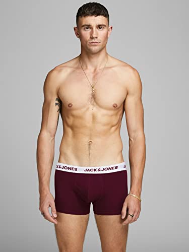Jack & Jones Herren Jacsolid Trunks 10 Packs Boxershorts, 4x Schwarz, 2x Port Royale, 2 Ivy Green, 2x Dark Grey Melange ,S – Ansicht 3