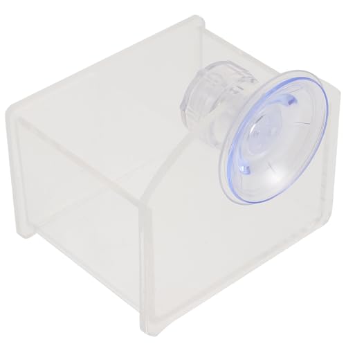 TOGEVAL Comedero de Agua Acrílico para Reptiles Cuenco para Tortugas y Lagartos Tamaño Adecuado Suministro Automático de Agua Potable para Terrarios Accesorio Resistente y Práctico