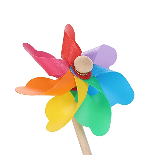 Mr. Pen- Rainbow Flower Pinwheels, 10 Pack, Pinwheels For Yard And Garden, Pinwheels For Kids, Wind Pinwheel, Flower Wind Spinners, Garden Pinwheels Spinners, Yard Pinwheels, Rainbow Party Favors #TOP7