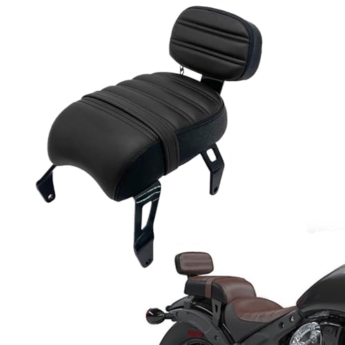 Siège passager moto et dossier sissy bar en acier pour Indian Scout Bobber Sixty