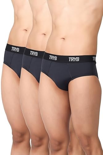 Image of TRYB Supporter for Cricket | Sports Underwear for Men | Stretchable Active Supporter Briefs | Pouch for Abdominal Guard | Light Weight, Breathable & Quick Dry | Gym Sports Innerwear Brief