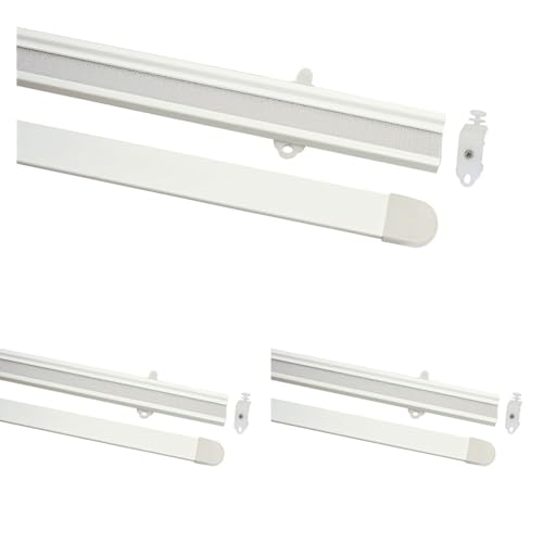 GARDINIA Porte-panneau pour Rail de Panneau Japonais et Tringle à Rideau avec Rail Intégré,...