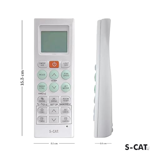 Image of S-CAT Compatible with LG AC Remote Control Model AKB73975614 AKB73975615 (No Backlight) Suitable for 1 1.5 2 Ton Split & Window AC (Model 36 H)