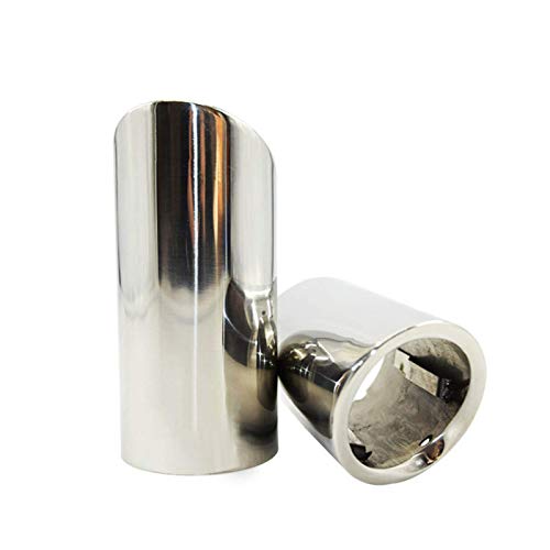 BHYUDYT Embouts de Silencieux d'échappement ， pour VW Polo 6R Bora Golf 5 6 7 Mk7 Scirocco 1.4TTail Tuyau d'échappement Finisseur Finition Couvercle de Finition