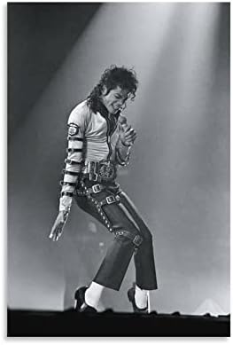 BGN Michael Dancing Music Pop Super Star Wall Art Print Canvas Poster Decorative Painting Modern Art For Wall Decor Bedroom Decorations 08x12inch(20x30cm)