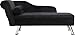HOMCOM - Chaise Longue Divano con Cuscino Rotondo 160x56x75 cm