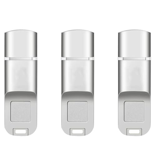 Clé USB d'empreintes digitales 32Go USB 3.0 avec gestion de la confidentialité, lot de 3