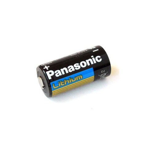Panasonic CR123A Lithium battery 3V Photo Lithium Battery, 0.67" Diameter x 1.36" H