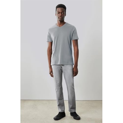 Image of Robert Barakett V Neck Short Sleeve Pima Cotton Casual Solid Mens T Shirt