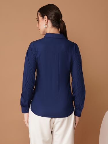 Image of OOMPH! Full Sleeve Stylish Western Drop Shoulder Shirts for Women Regular fit Shirts for Woman