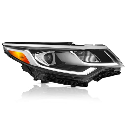 Compatible with 2019 2020 Kia Optima Headlight Replacement for 92102-D5550 with Halogen Bulbs & LED Daytime Running Lamp (Passenger side) - Image 3