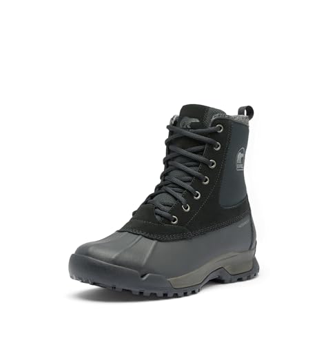 SOREL Men's Buxton Lite Waterproof Boot - Black, Black - 10