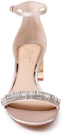 Jewel Badgley Mischka Ramsay Open Toe Block Heel - Image 5