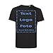 Herren T-Shirt Bedrucken Lassen. Tshirt mit Text & Foto vorne & hinten selber gestalten. T-Shirt Druck Bio & Ökotex-100 Zertifiziert fair produziert | Personalisiert (schwarz, 2XL)
