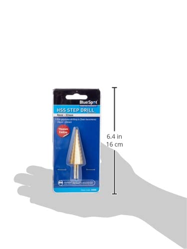 Blue Spot Tools Step Drill 32050, 4-22 mm