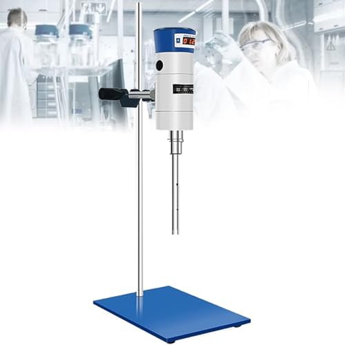 High-Speed Digital Homogenizer Mixer for Lab, Shear Emulsifier & Dispersing Mixer for Cosmetics/Food Industry, Efficient Mixing with Digital Display, FJ200