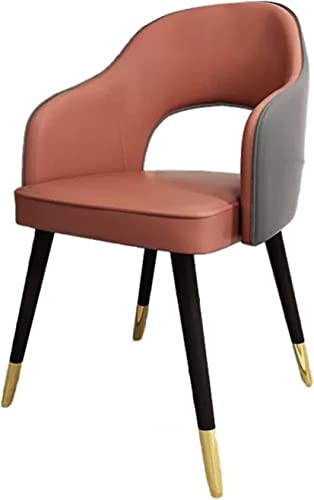 Chaise de bureau de salon en cuir synthétique kaki lavable et robuste