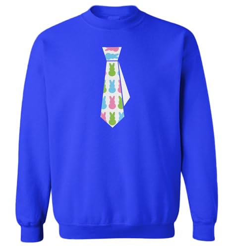 Haase Unlimited Easter Bunny Tie Toddler Fleece Crewneck Sweater