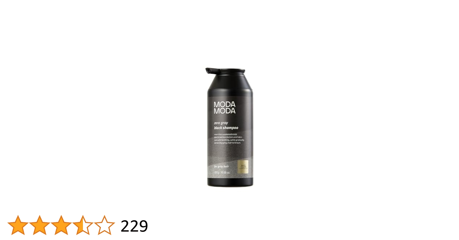 モダモダ　ゼログレー　ブラックシャンプー　 300g 2本 +α 訳あり特価【50%OFF!】白髪用ブラックシャンプー MODAMODA