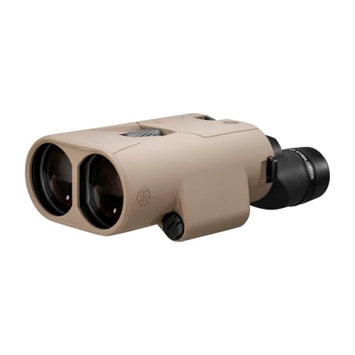 SIG SAUER ZULU6 HDX PRO 14x50mm Waterproof Fogproof Durable FDE Image Stabilized Hunting Binoculars, Multicoated Anti-Glare Lenses, Up to 40 Hours Runtine, Carrying Case & Carrying Strap Included