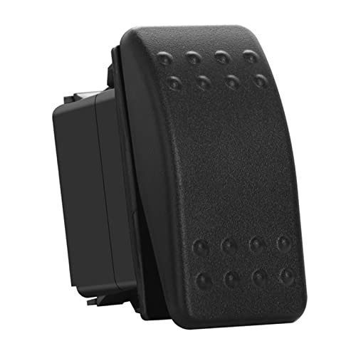 Image of 6 Pack Car Boat Black Toggle Switch 2 Way 2 Pins ON-Off Snap-in Rocker Switch for Car Boat Truck ATV UTV Marine Vehicle Automotive Truck RV 12V 24V