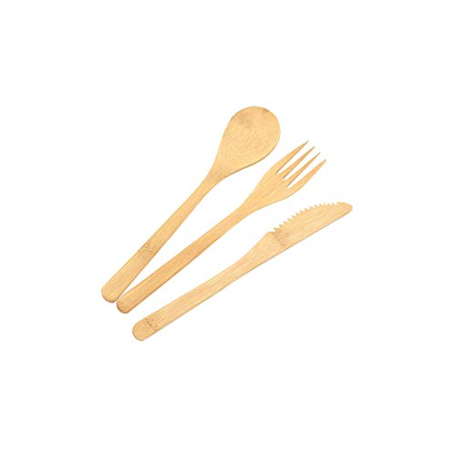 Cutlery Set Accessories Eco Friendly Spoon Fork Portable Utensils Travel Outdoor Non Stick Kitchen Home Reusable Bamboo Camping(Set 6) #TOP6