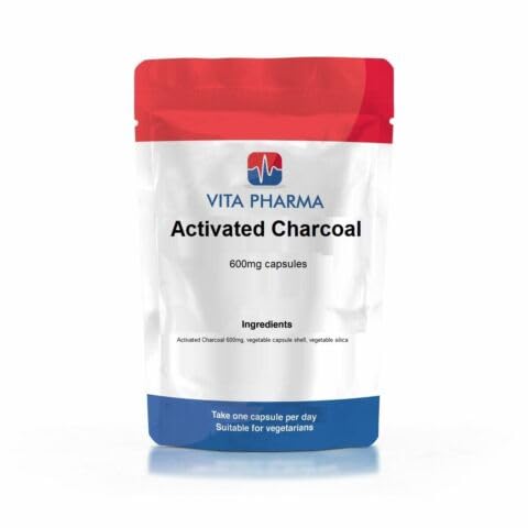 VITA PHARMA Carbón activado 600 mg 365 cápsulas
