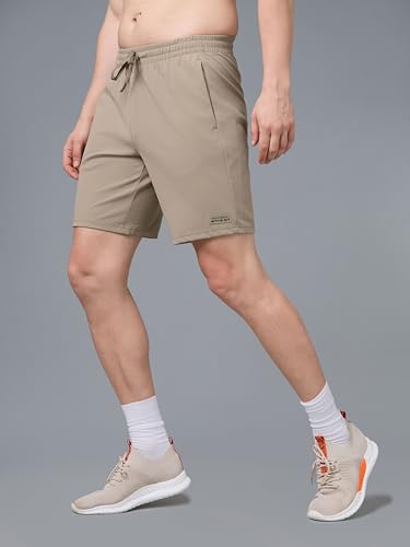 Image of TECHNOSPORT Men's Active Out Shorts ELASTOPLUS Stretch Quick Dry Sports Shorts for Gym Running Training Slim Fit Pocket UPF50+ Anti Odour