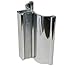 Bright Chrome Frameless Shower Door Handle with Metal Strike