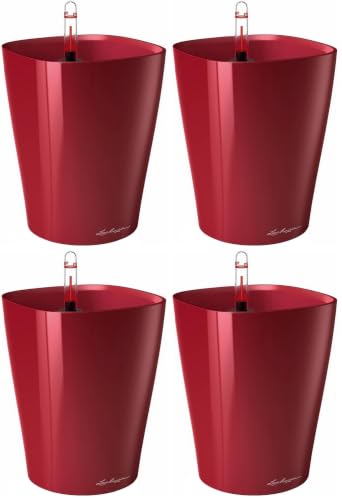 Lechuza DELTINI Komplettset Scarlet rot Hochglanz (Packung mit 4)