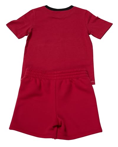 Image of Disney Pixar Cars Lenticular Lightning McQueen Toddler Outfit for Boys, 2 Piece T-Shirt & Fleece Shorts Set