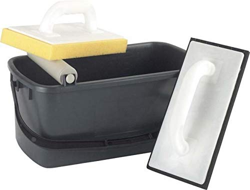 Preisvergleich Produktbild Fliesenleger - Waschset, 3-teilig, 10 Liter, schwarz