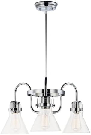 Maxim Seafarer - 18W 3 LED Chandelier with Bulb in Traditional Style-10.75 Inches Tall and 21.5 Inches Wide-Polished Chrome Fi