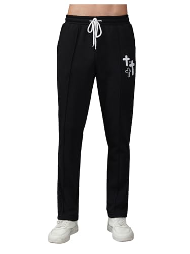 GORGLITTER Men's Flared Sweatpants with Code 8U7SE3U5