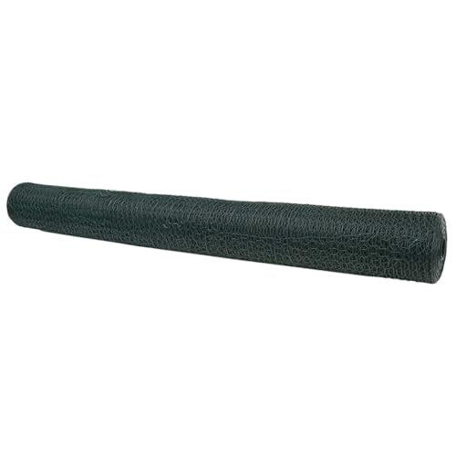 Clôture hexagonale verte 1,4 x 50 m en PVC pour aménagement de jardin et séparation terrasse