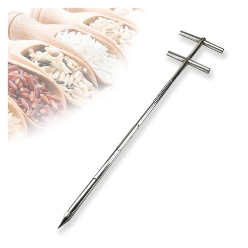 Sonde de prélèvement agricole en acier inoxydable 32 mm pour engrais et céréales