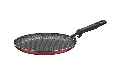Panquequeira/tapioqueira Em Alumínio Com Revestimento Interno Antiaderente Starflon T1 Ø22 Cm Tramontina Vermelha