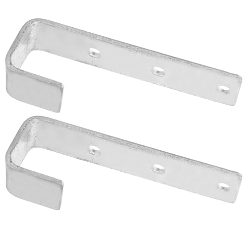 Vaguelly Ganchos de Fijación para Escalera de Cama Infantil, Gancho de Hierro en Forma de L Resistente, 2 Piezas para Litera Segura y Estable, Accesorio Práctico para Dormitorio Juvenil