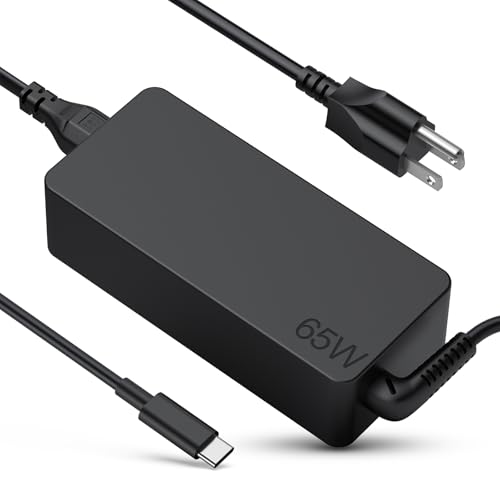 65W USB C Charger for Lenovo Laptop - Thinkpad, Chromebook, Yoga Series [UL Certified Safety] by SOURNOVA - Used condition - CA$16.99